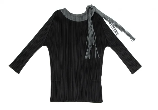 PLEATS PLEASE Fringe Stole T Shirt K-125608_002