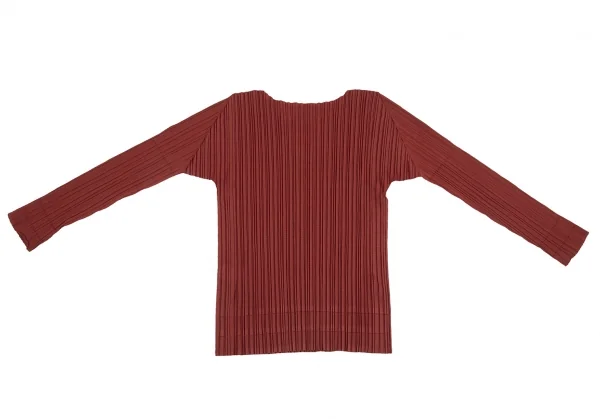 PLEATS PLEASE A-POC INSIDE Openwork Line Pleated T Shirt K-125609_012
