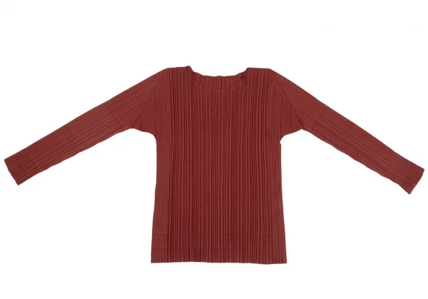 PLEATS PLEASE A-POC INSIDE Openwork Line Pleated T Shirt K-125609_002