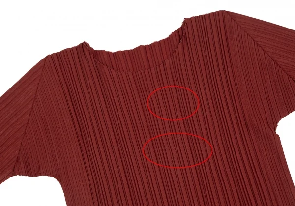 PLEATS PLEASE A-POC INSIDE Openwork Line Pleated T Shirt K-125609_003