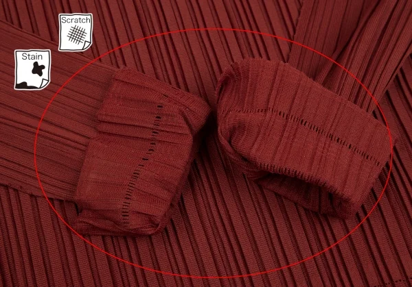 PLEATS PLEASE A-POC INSIDE Openwork Line Pleated T Shirt K-125609_009