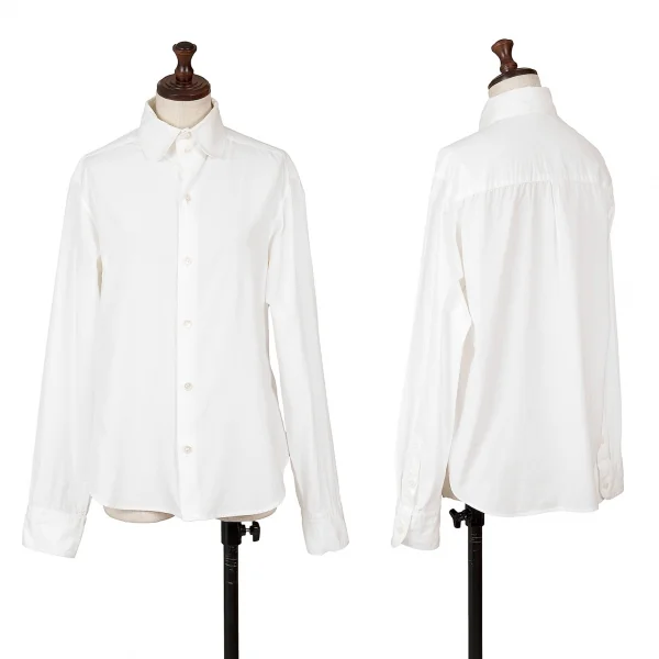 Y's Cotton Round Collar Shirt White 3 K-125611_001