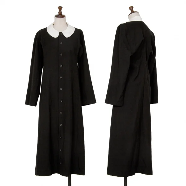 tricot COMME des GARCONS Wool Round Collar Dress Black S-M K-125614_001