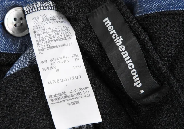 mercibeaucoup Poly Switching Circle Silhouette Knit Top K-125617_017