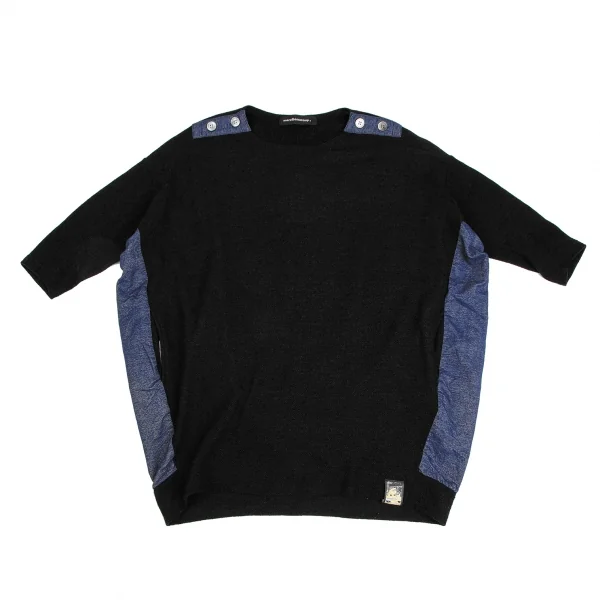 mercibeaucoup Poly Switching Circle Silhouette Knit Top K-125617_002
