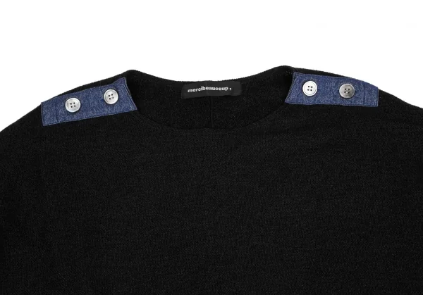 mercibeaucoup Poly Switching Circle Silhouette Knit Top K-125617_003
