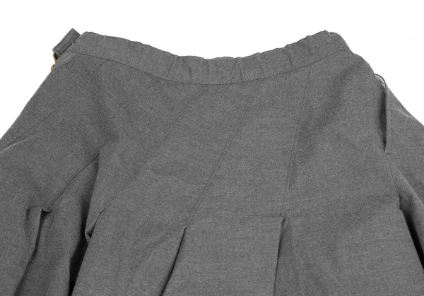 mercibeaucoup Polyside Zip Switching Pleated Skirt K-125618_010