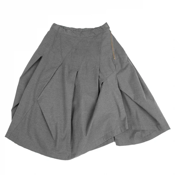 mercibeaucoup Polyside Zip Switching Pleated Skirt K-125618_002