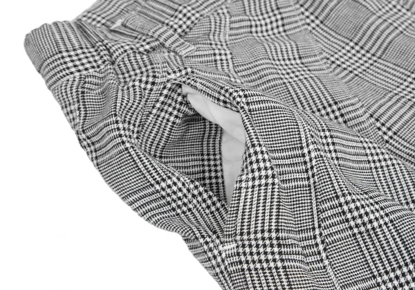 mercibeaucoup Cotton Glen Check Side Zip Switch Pleated Skirt K-125619_006