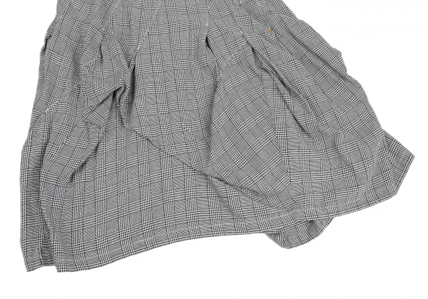 mercibeaucoup Cotton Glen Check Side Zip Switch Pleated Skirt K-125619_007