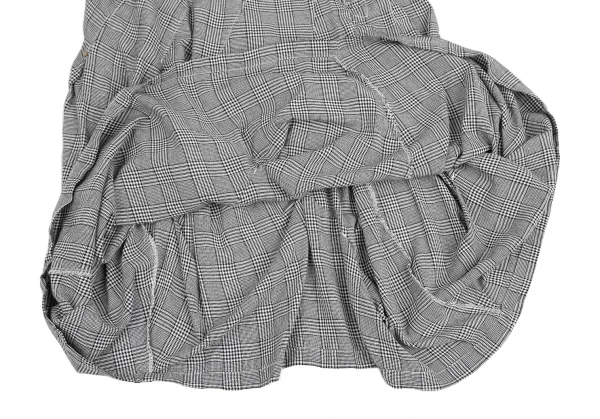 mercibeaucoup Cotton Glen Check Side Zip Switch Pleated Skirt K-125619_009