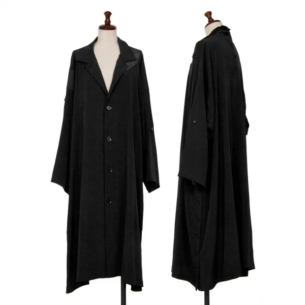 Yohji Yamamoto NOIR Button Shirt Coat Black 1 K-125675_001