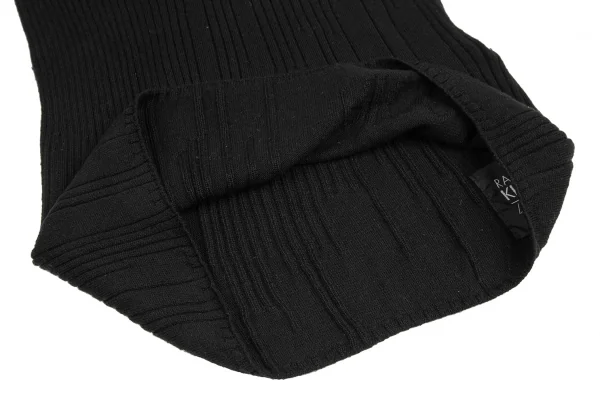 RAGNE KIKAS for Yohji Yamamoto Silk Turtleneck Rib Knit Top K-125676_012