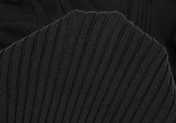 RAGNE KIKAS for Yohji Yamamoto Silk Turtleneck Rib Knit Top K-125676_014
