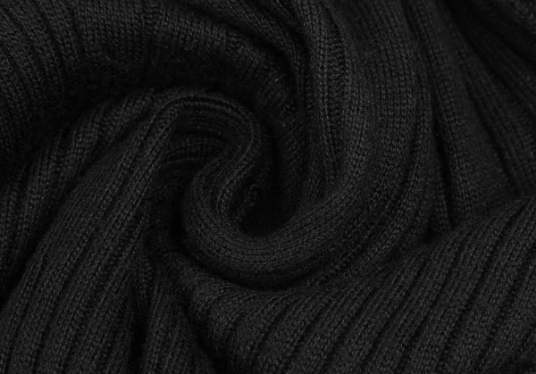 RAGNE KIKAS for Yohji Yamamoto Silk Turtleneck Rib Knit Top K-125676_015
