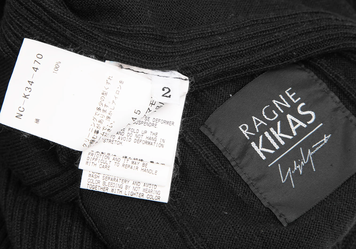 T/W GABARDINE COLLARLESS 5-BUTTON LONG JACKET(M Black): S