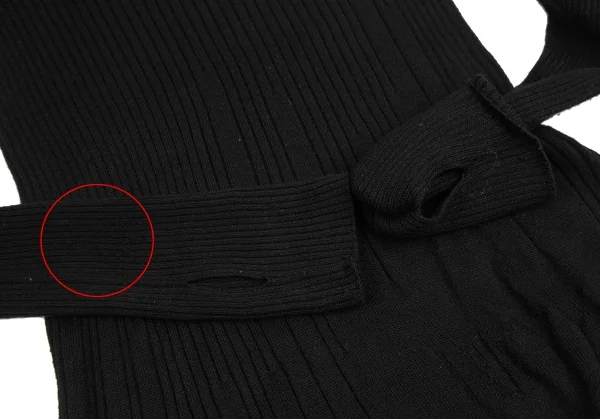 T/W GABARDINE COLLARLESS 5-BUTTON LONG JACKET(M Black): S