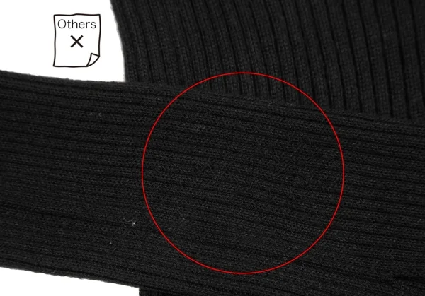 RAGNE KIKAS for Yohji Yamamoto Silk Turtleneck Rib Knit Top K-125676_009