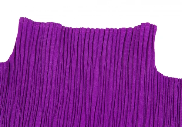 プリーツプリーズPLEATS PLEASE プリーツハイネックノースリーブ 紫3 K-125706_004