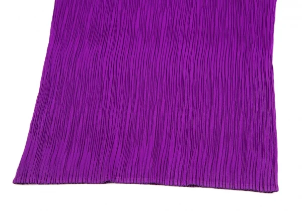 プリーツプリーズPLEATS PLEASE プリーツハイネックノースリーブ 紫3 K-125706_006