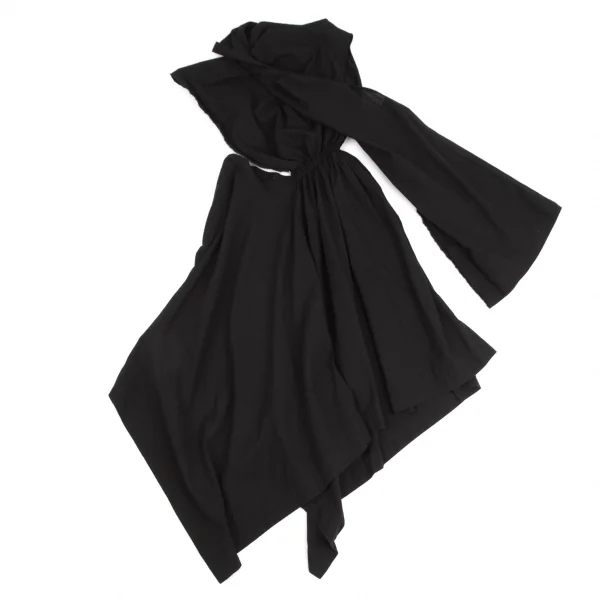 LIMI feu Cotton Linen Draped Dress K-125729_003