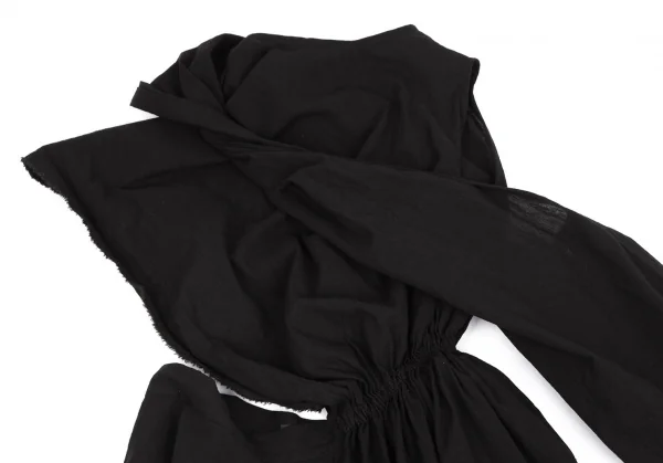 LIMI feu Cotton Linen Draped Dress K-125729_004