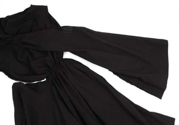 LIMI feu Cotton Linen Draped Dress K-125729_006
