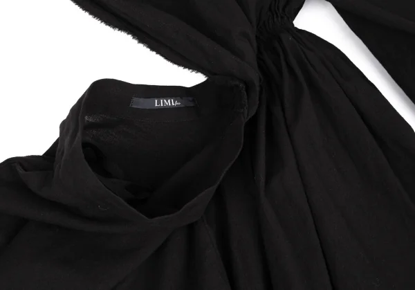 LIMI feu Cotton Linen Draped Dress K-125729_010