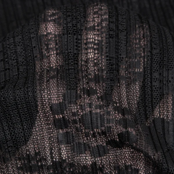 PLEATS PLEASE Bird Woven Lace Long Cardigan K-125731_014