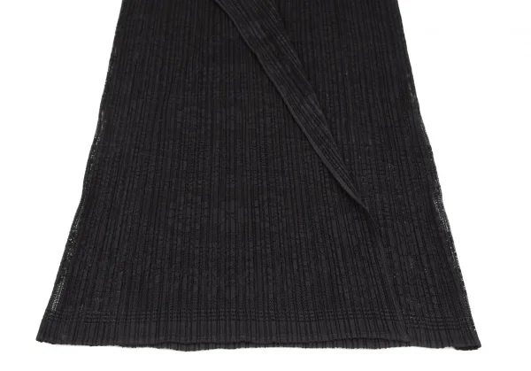 PLEATS PLEASE Bird Woven Lace Long Cardigan K-125731_007