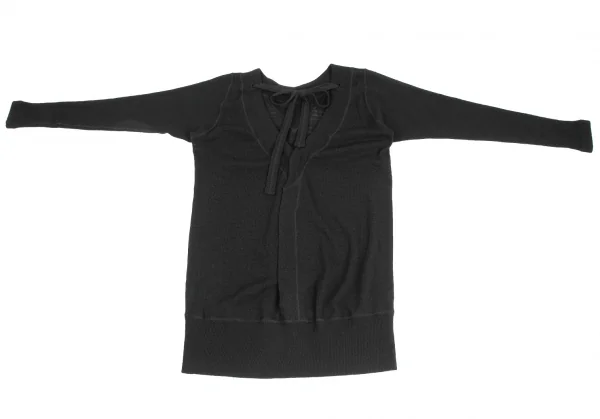ZUCCA Back Cord Design Knit Tunic K-125746_010