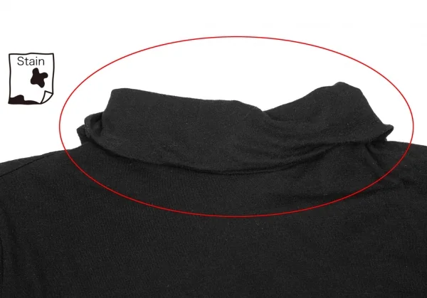 Yohji Yamamoto NOIR See-through Turtleneck T Shirt K-125750_003