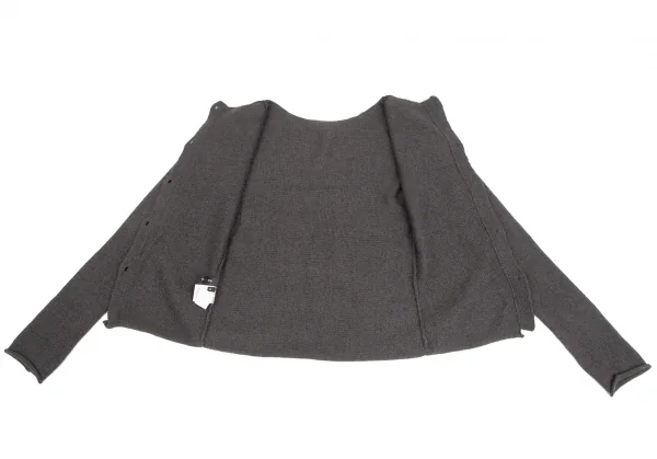Yohji Yamamoto NOIR Back Button Knit Sweater K-125751_012