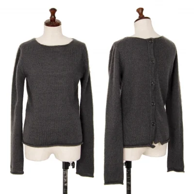 Yohji Yamamoto NOIR Back Button Knit Sweater