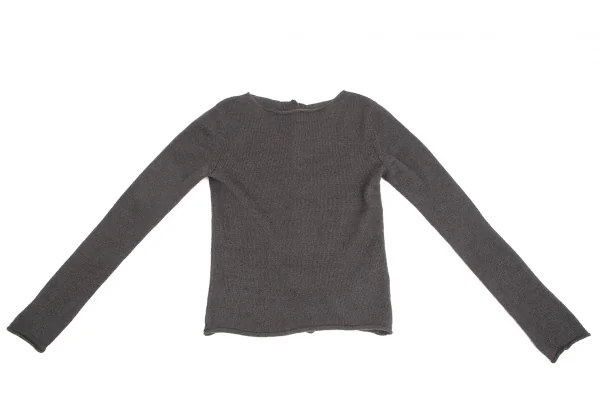 Yohji Yamamoto NOIR Back Button Knit Sweater K-125751_002