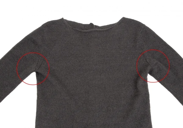 Yohji Yamamoto NOIR Back Button Knit Sweater K-125751_003