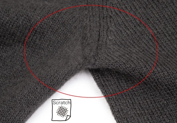 Yohji Yamamoto NOIR Back Button Knit Sweater K-125751_005