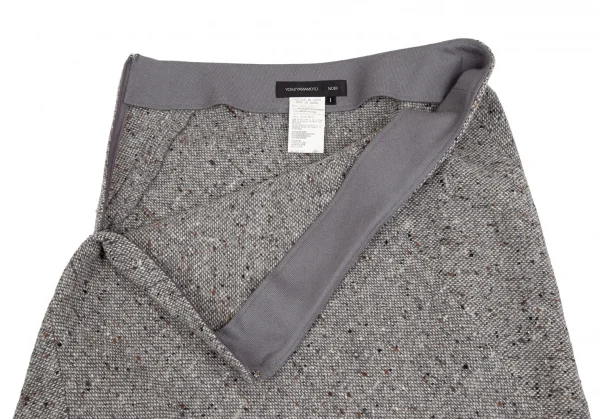 Yohji Yamamoto NOIR Tweed Nep Skirt K-125754_004