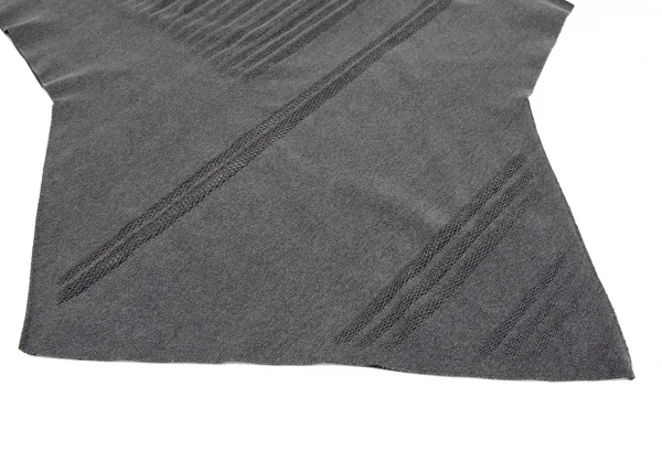 イッセイミヤケ エーポックISSEY MIYAKE A-POC INSIDE ラインメッシュデザインアシンメトリートップス グレー2 K-125755_008