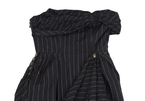 Jean Paul GAULTIER FEMME Asymmetric Drape Tube Top Dress K-125774_003