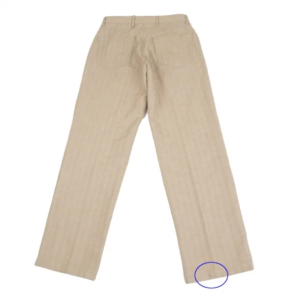 ARMANI COLLEZIONI Cotton Linen Striped Woven Pants K-125776_010