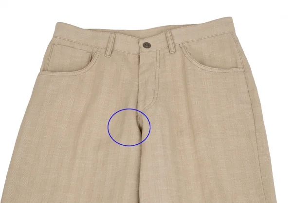 ARMANI COLLEZIONI Cotton Linen Striped Woven Pants K-125776_002