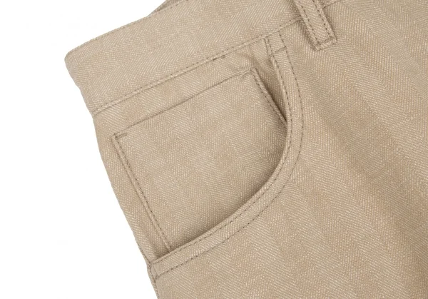 ARMANI COLLEZIONI Cotton Linen Striped Woven Pants K-125776_006