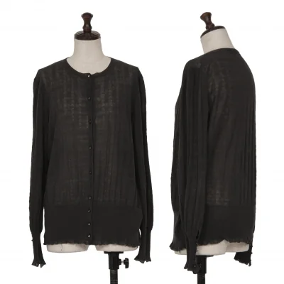 mina perhonen helmi Cotton Silk Knit Cardigan