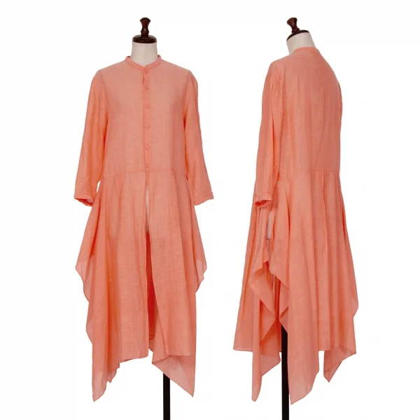ヨーガンレール ババグーリJURGEN LEHL Babaghuri インドコットンスクエアドレープロングブラウス オレンジM K-125786_001