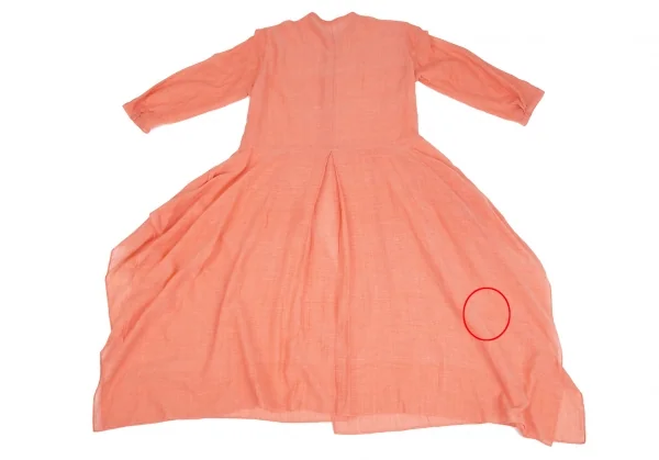 ヨーガンレール ババグーリJURGEN LEHL Babaghuri インドコットンスクエアドレープロングブラウス オレンジM K-125786_012