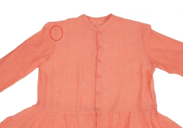 ヨーガンレール ババグーリJURGEN LEHL Babaghuri インドコットンスクエアドレープロングブラウス オレンジM K-125786_003