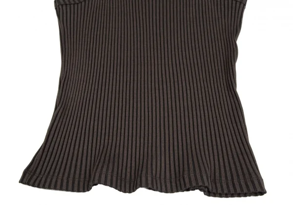 ジャンポールゴルチエ オムJean Paul GAULTIER HOMME バイカラーストレッチリブタンクトップ カーキ黒48 K-125814_004