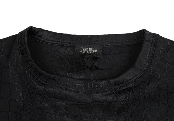 Jean Paul GAULTIER HOMME Crocodile Jacquard T Shirt K-125824_003