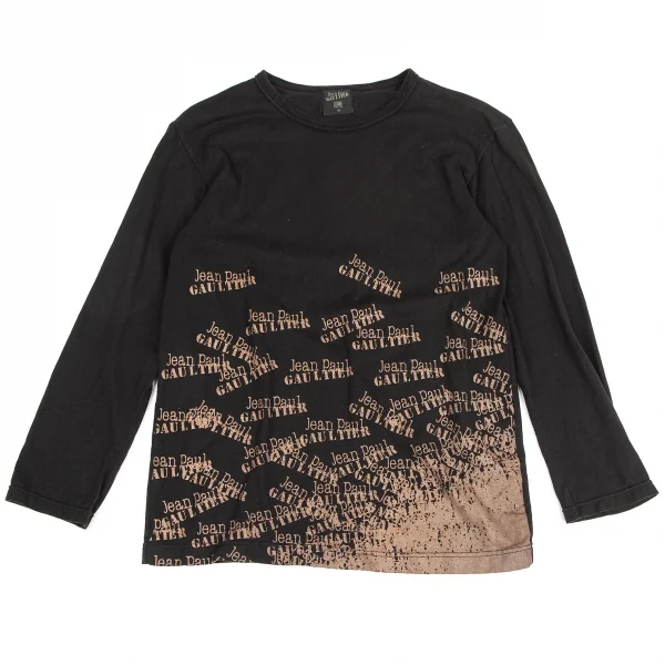 ジャンポールゴルチエ オムJean Paul GAULTIER HOMME ロゴグラフィックプリントカットソー 黒茶M K-125832_001